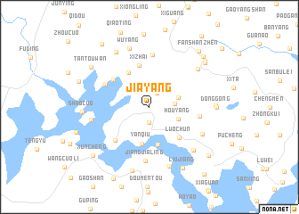 map of Jiayang