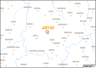 map of Jiayun