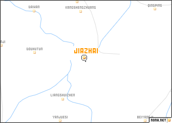 map of Jiazhai