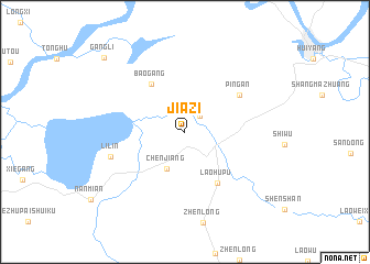 map of Jiazi