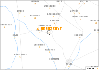 map of Jibāb az Zayt