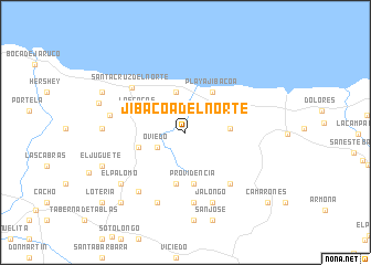 map of Jibacoa del Norte