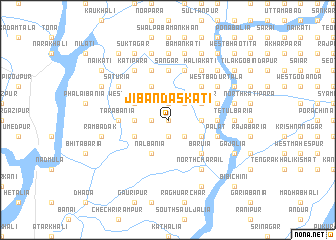 map of Jibandāskāti