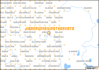 map of Jībanpur Medi Pātharkāta