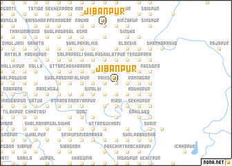 map of Jībanpur