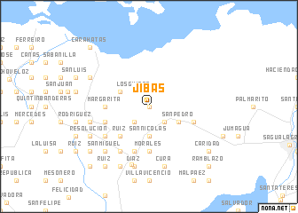 map of Jibas