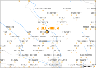 map of Jiblea Nouă