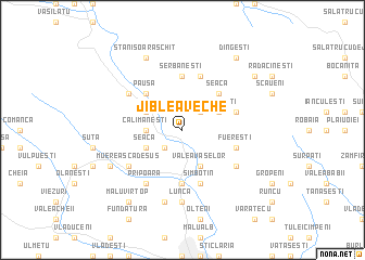 map of Jiblea Veche