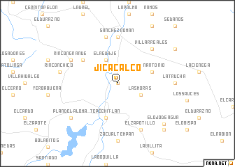 map of Jicacalco