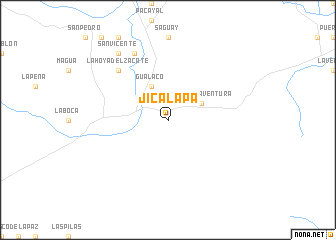 map of Jicalapa