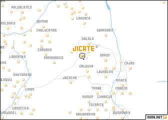 map of Jicate