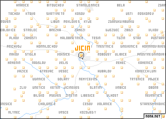 map of Jičín