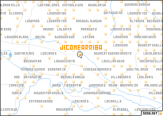 map of Jicomé Arriba