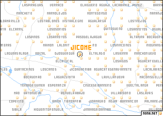 map of Jicomé