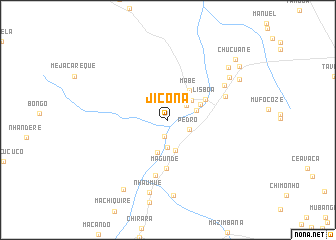 map of Jicona