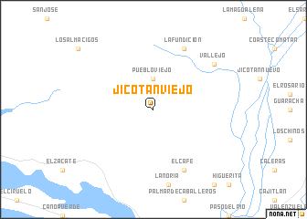 map of Jicotán Viejo