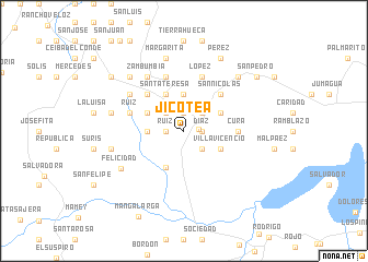 map of Jicotea