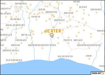 map of Jicotea