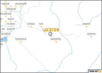 map of Jicotea