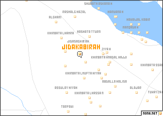 map of Jidā‘ Kabīrah