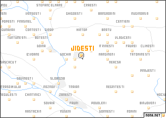 map of Jideşti