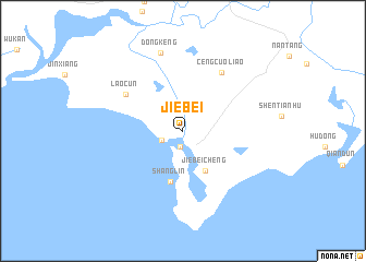 map of Jiebei