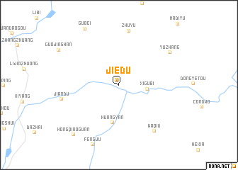 map of Jiedu