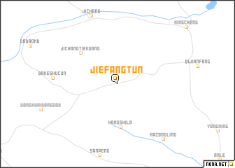 map of Jiefangtun