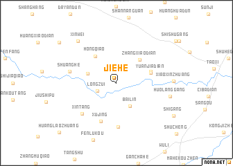 map of Jiehe