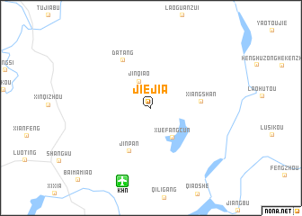 map of Jiejia