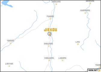 map of Jiekou
