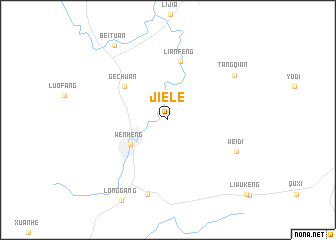 map of Jiele