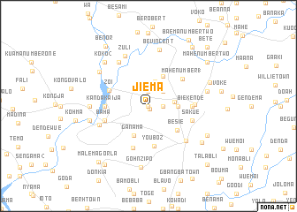map of Jiema
