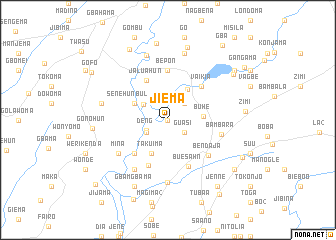 map of Jiema