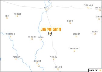 map of Jiepaidian