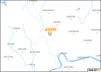 map of Jiepai