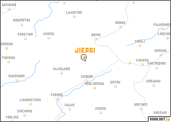 map of Jiepai