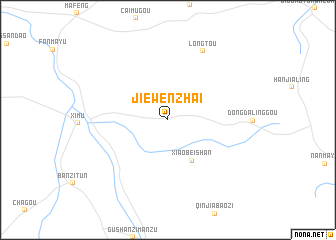 map of Jiewenzhai