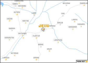 map of Jiexiu