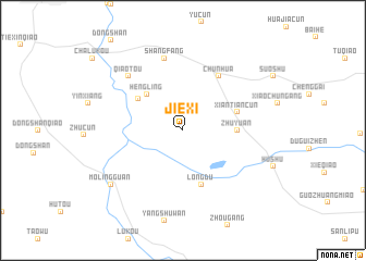 map of Jiexi