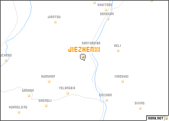 map of Jiezhenxi