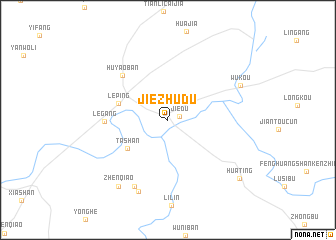 map of Jiezhudu