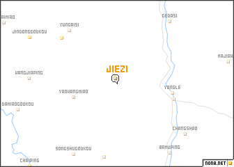 map of Jiezi