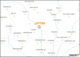 map of Jiftah