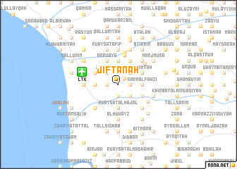 map of Jiftānah