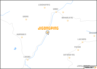 map of Jigongping