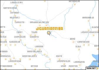 map of Jiguaní Arriba