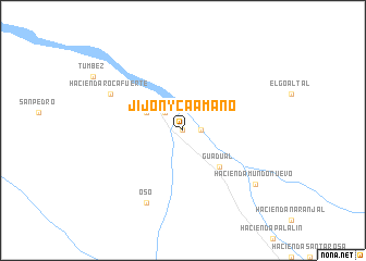 map of Jijón y Caamaño