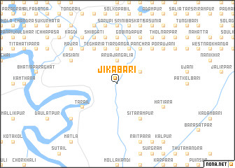 map of Jikābāri