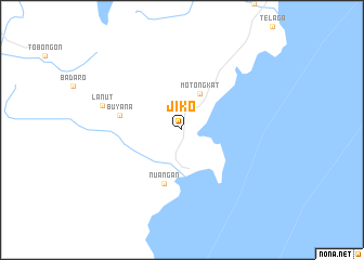 map of Jiko
